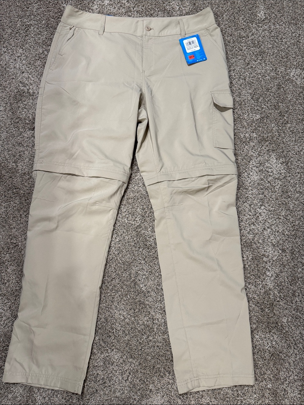 Columbia Woman’s Tan Convertible Hiking Pants size 16